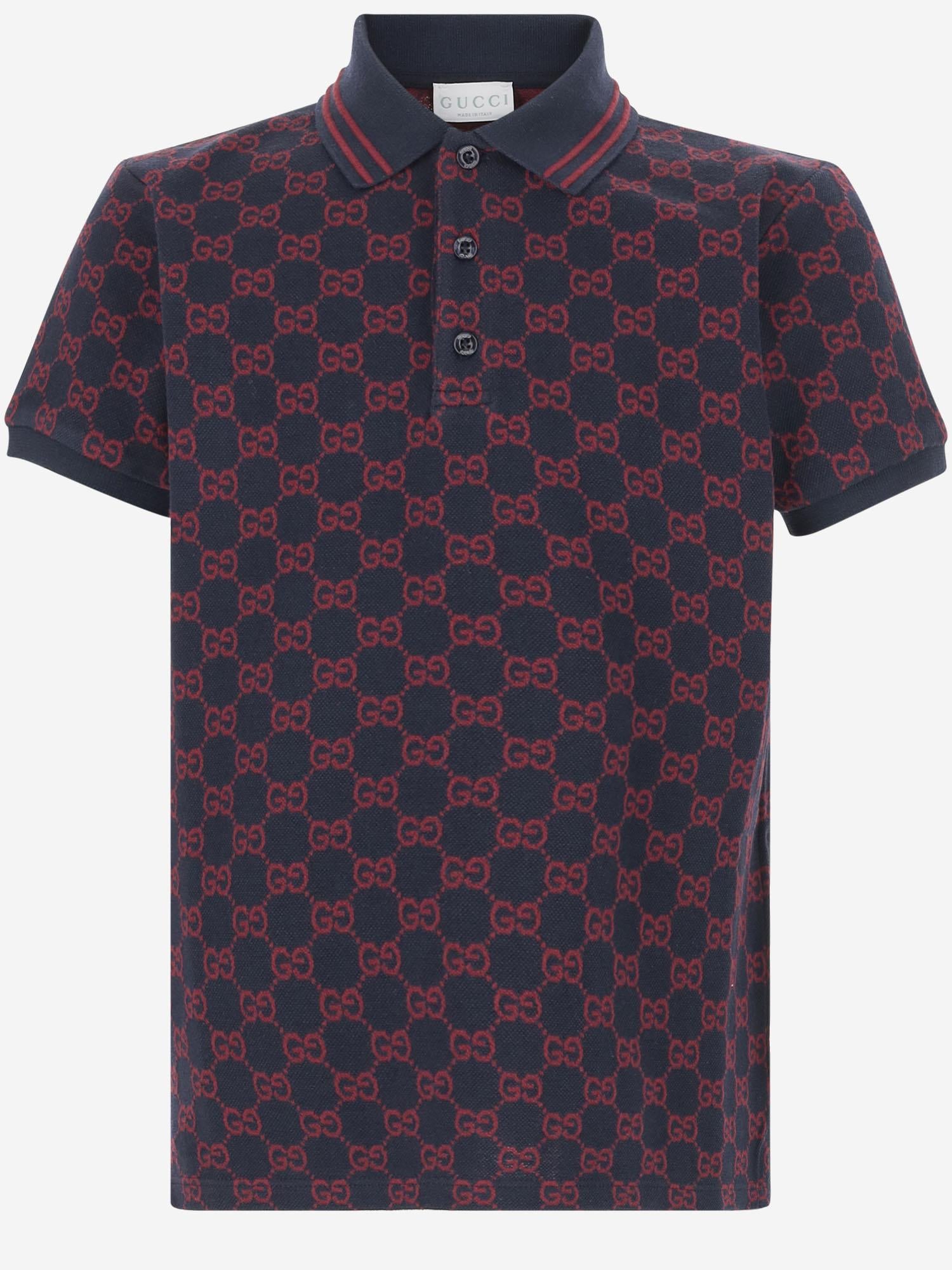 POLO IN COTONE GG 825157 XJHBA4390 GUCCI KIDS 