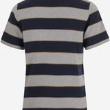 POLO IN COTONE CON MOTIVO A RIGHE MJN536 14RTF005R MIU MIU 