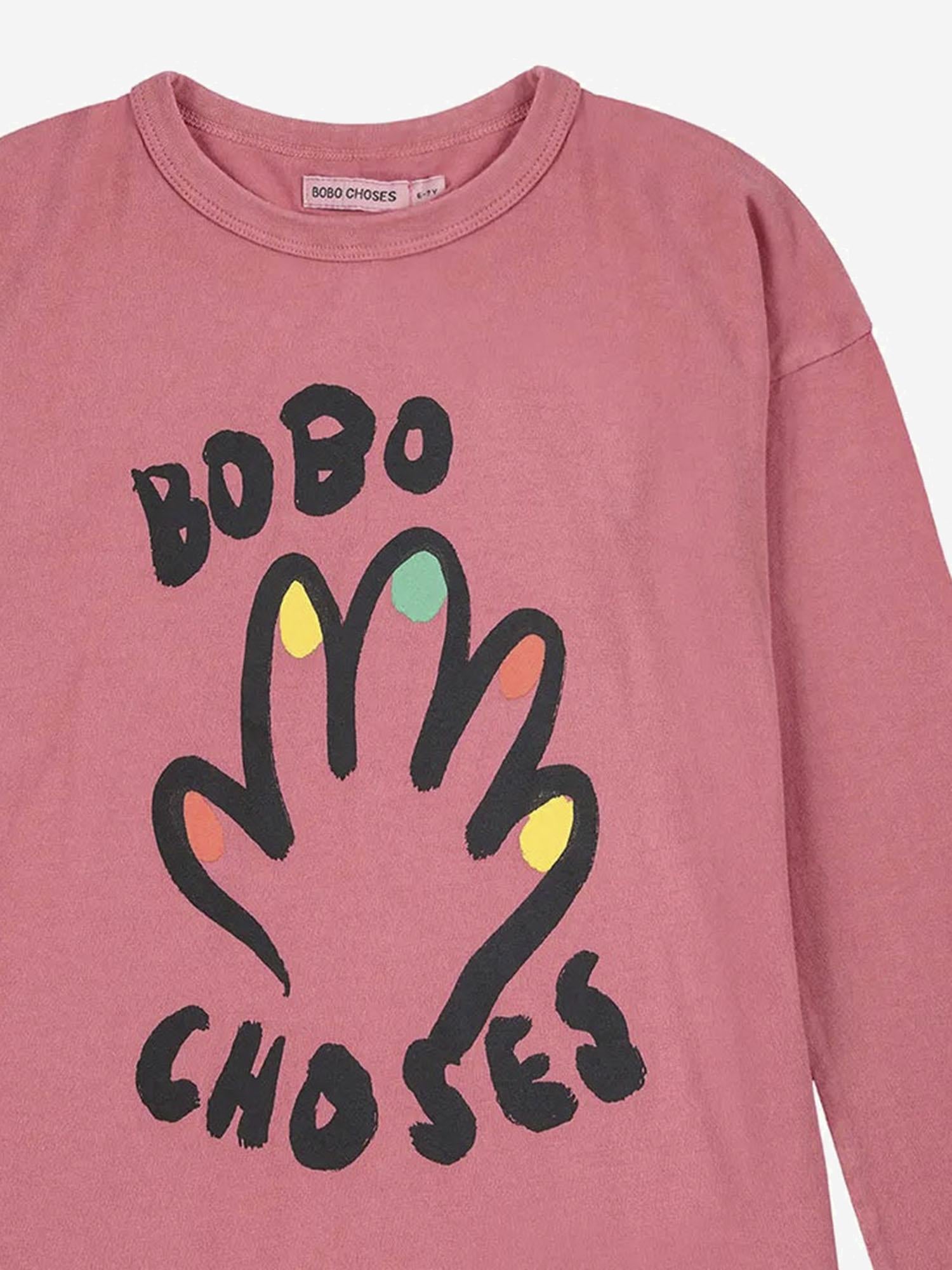 T-SHIRT IN COTONE CON STAMPA B225AC007  BOBO CHOSES KIDS 