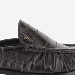 MULES LE LOAFER IN PELLE D'ANGUILLA 869742 0WXAF2013 SAINT LAURENT 