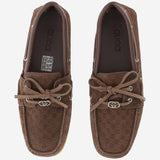 MOCASSINI IN PELLE SCAMOSCIATA 854817 AAFVS2274 GUCCI 