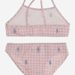 BIKINI IN NYLON STRETCH CON LOGO 312935066 002 POLO RALPH LAUREN KIDS 