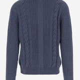 MAGLIONE GODFREY IN MISTO LANA GODFREY PWI2502INDACO TAGLIATORE 