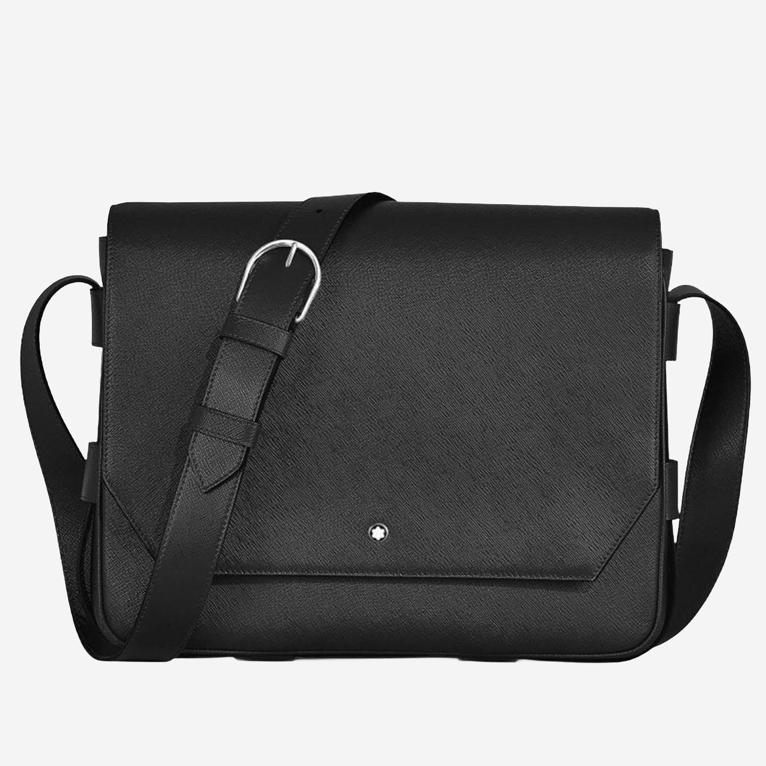 Borsa a tracolla in pelle sartoriale 221578 BLACK MONTBLANC 