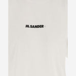 T-SHIRT IN COTONE CON LOGO J40GC0118 J20103102 JIL SANDER 