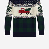 Maglia in cotone con furgone a intarsi 323981051 001 POLO RALPH LAUREN KIDS 