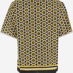 CAMICIA DA BOWLING IN COTONE CON STAMPA BULLES ROYALES 7V3AA111 AYQCLP VALENTINO 
