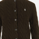 CARDIGAN IN LANA E CASHMERE CON LOGO 211972104 007 POLO RALPH LAUREN 