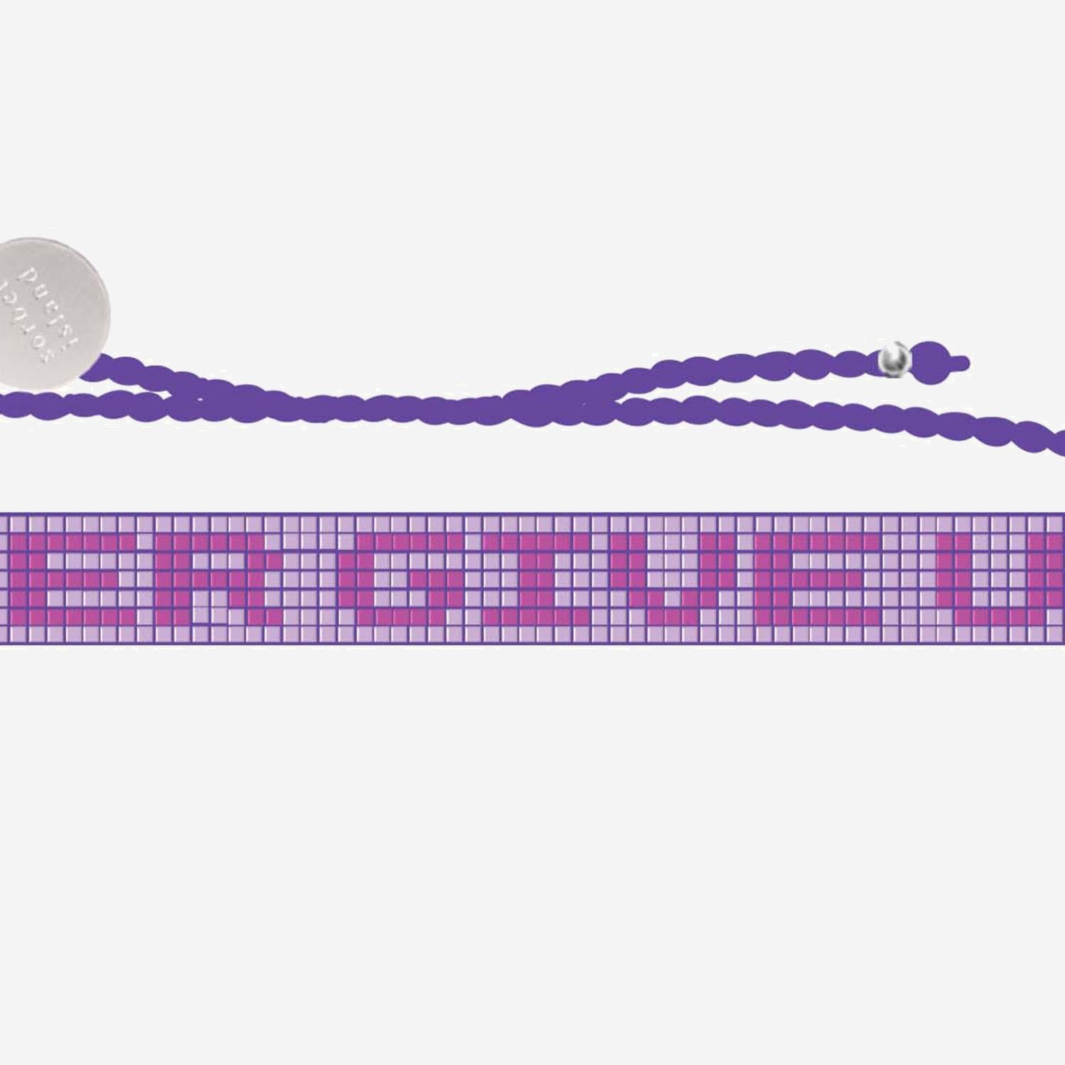 BRACCIALE DI PERLINE IN VETRO NEVERGIVERUP  SORBET ISLAND 
