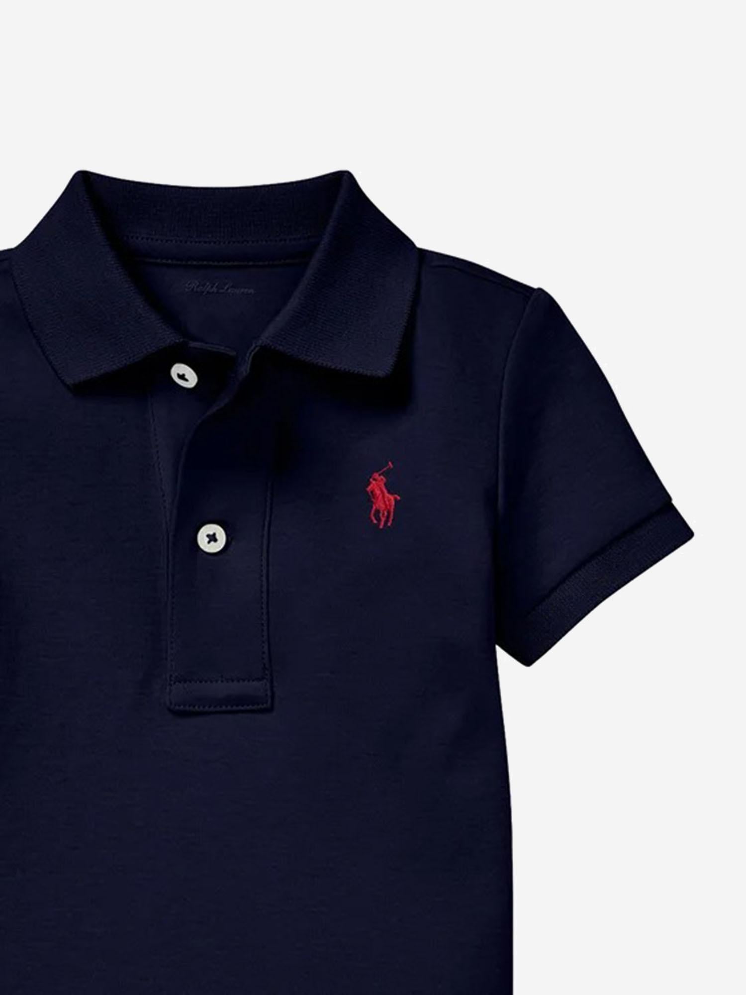 BODY IN COTONE CON LOGO 320700386001 REFINED NAVY POLO RALPH LAUREN KIDS 