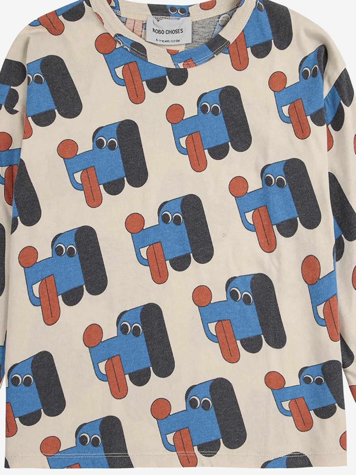 T-SHIRT IN COTONE CON STAMPA B225AC010  BOBO CHOSES KIDS 