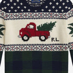 Maglia in cotone con furgone a intarsi 322981051 001 POLO RALPH LAUREN KIDS 