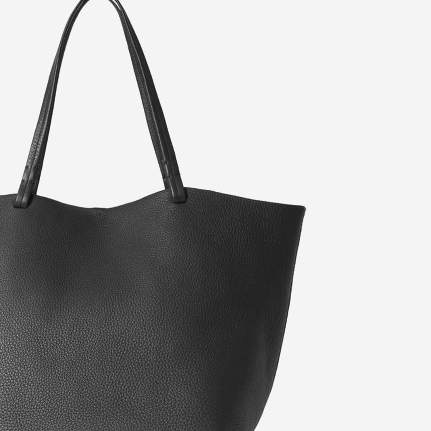 BORSA PARK TOTE THREE IN PELLE MARTELLATA W1272L129 BAS THE ROW 