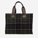 BORSA TOTE TURNBERRY IN MISTO LANA CON MOTIVO CHECK LBA0424 OL91 BARBOUR 