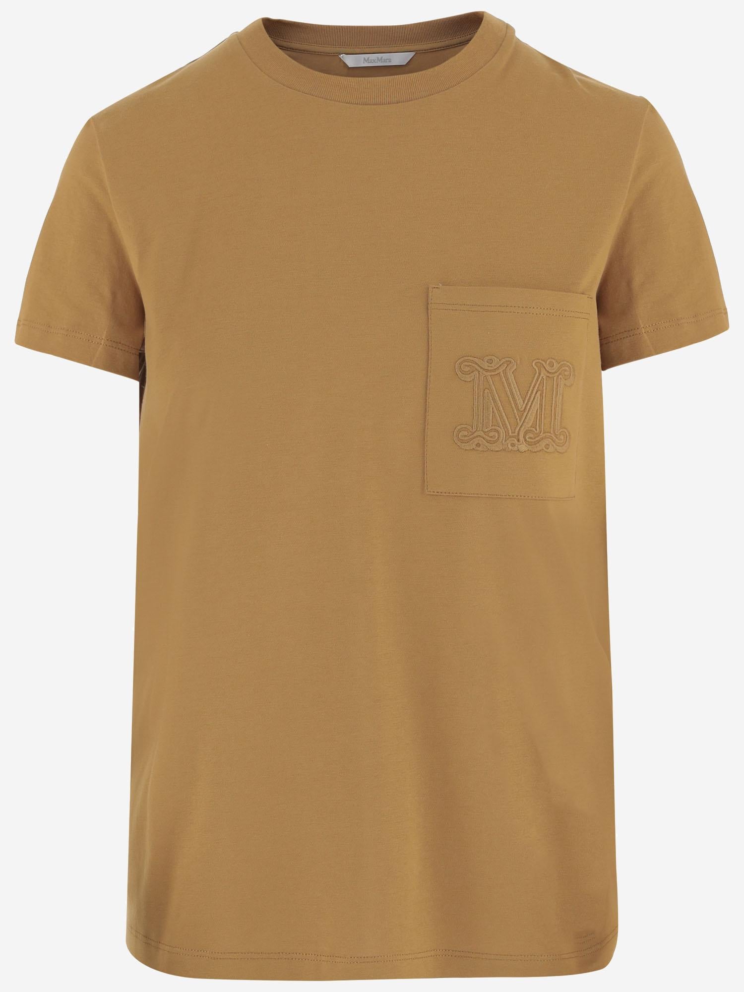 T-SHIRT IN COTONE CON LOGO PAPAIA 008 MAX MARA 