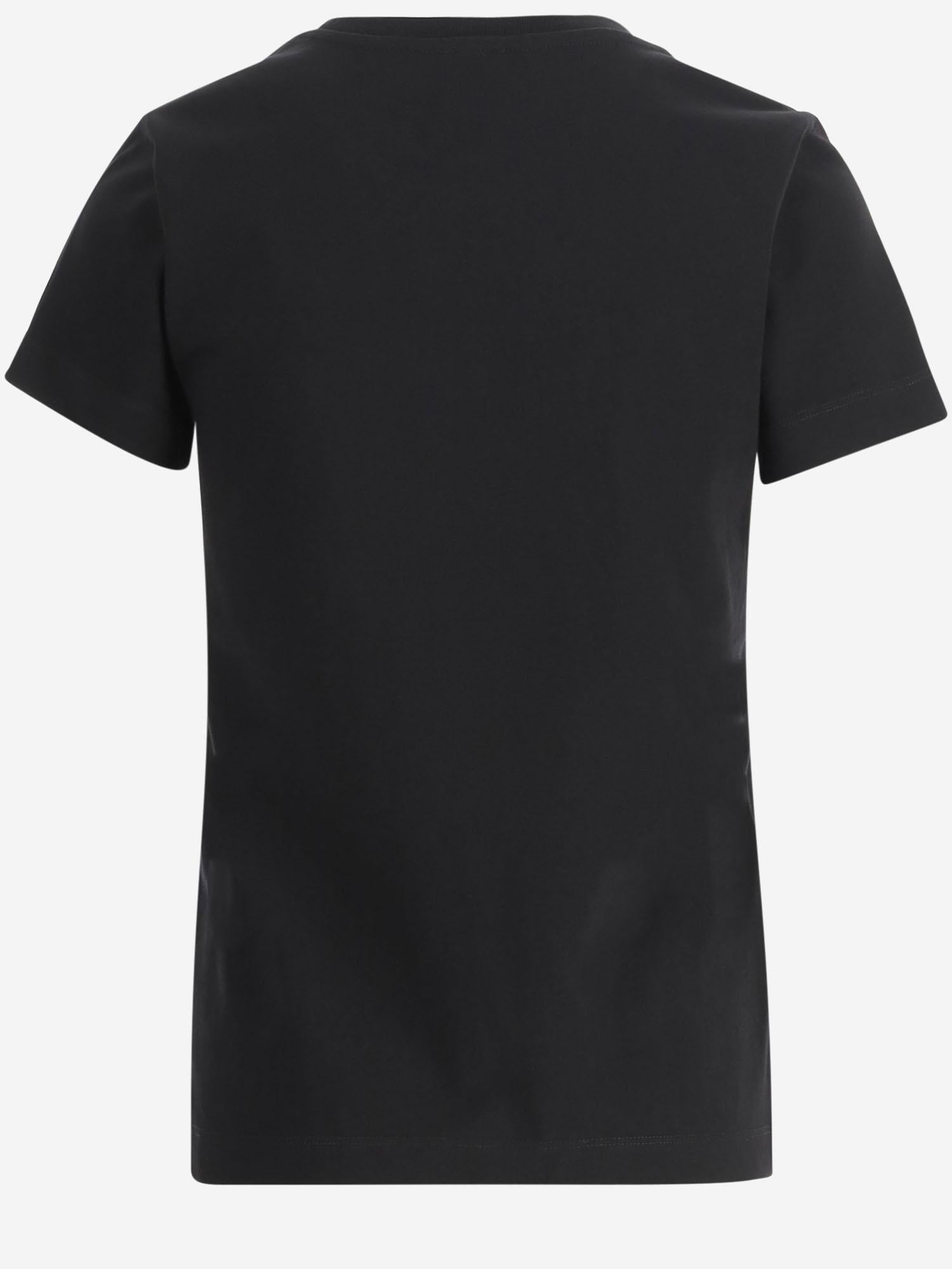 T-SHIRT BUSSOLOTTO IN COTONE CON LOGO 100355 A339Z99 PINKO 