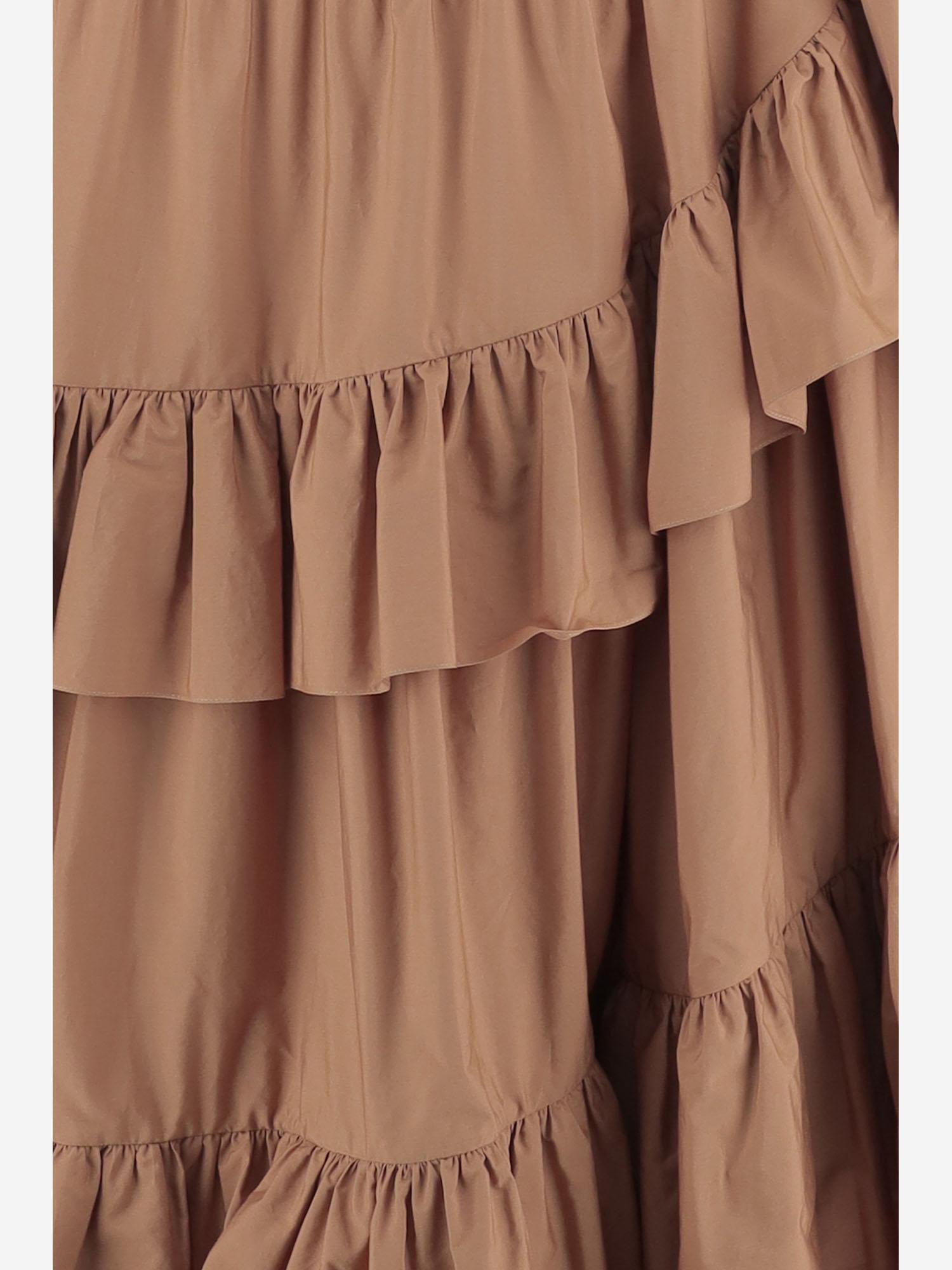 Gonna a balze in popeline di cotone CH26UJU53144 26U CHLOE 