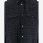 CAMICIA TARTAN IN LANA MK1970 174RF0D3Z MIU MIU 