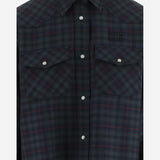 CAMICIA TARTAN IN LANA MK1970 174RF0D3Z MIU MIU 