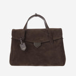 BORSA VIRGINIA IN PELLE SCAMOSCIATA VIRGINIA EBONY FRANZI MILANO 