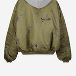 GIACCA BOMBER CON STAMPE GRAFICHE UE54JA240Z GREEN VETEMENTS 