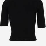 PULLOVER IN MISTO LANA A MANICHE CORTE CON LOGO 102017 A18MZ99 PINKO 