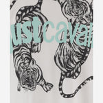 T-SHIRT IN COTONE CON STAMPA 80OAHE16 CJ110003 JUST CAVALLI 