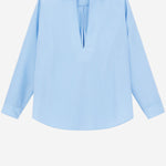 CAMICIA APERTA IN MISTO LYOCELL MICRO RIGATO GM003494 TE20924M9288 GIORGIO ARMANI 