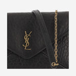 BORSA A TRACOLLA IN PELLE MARTELLATA 855569 AACYT1000 SAINT LAURENT 