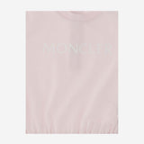 TUTA IN COTONE STRETCH CON LOGO 8L000058790N 504 MONCLER ENFANTS 