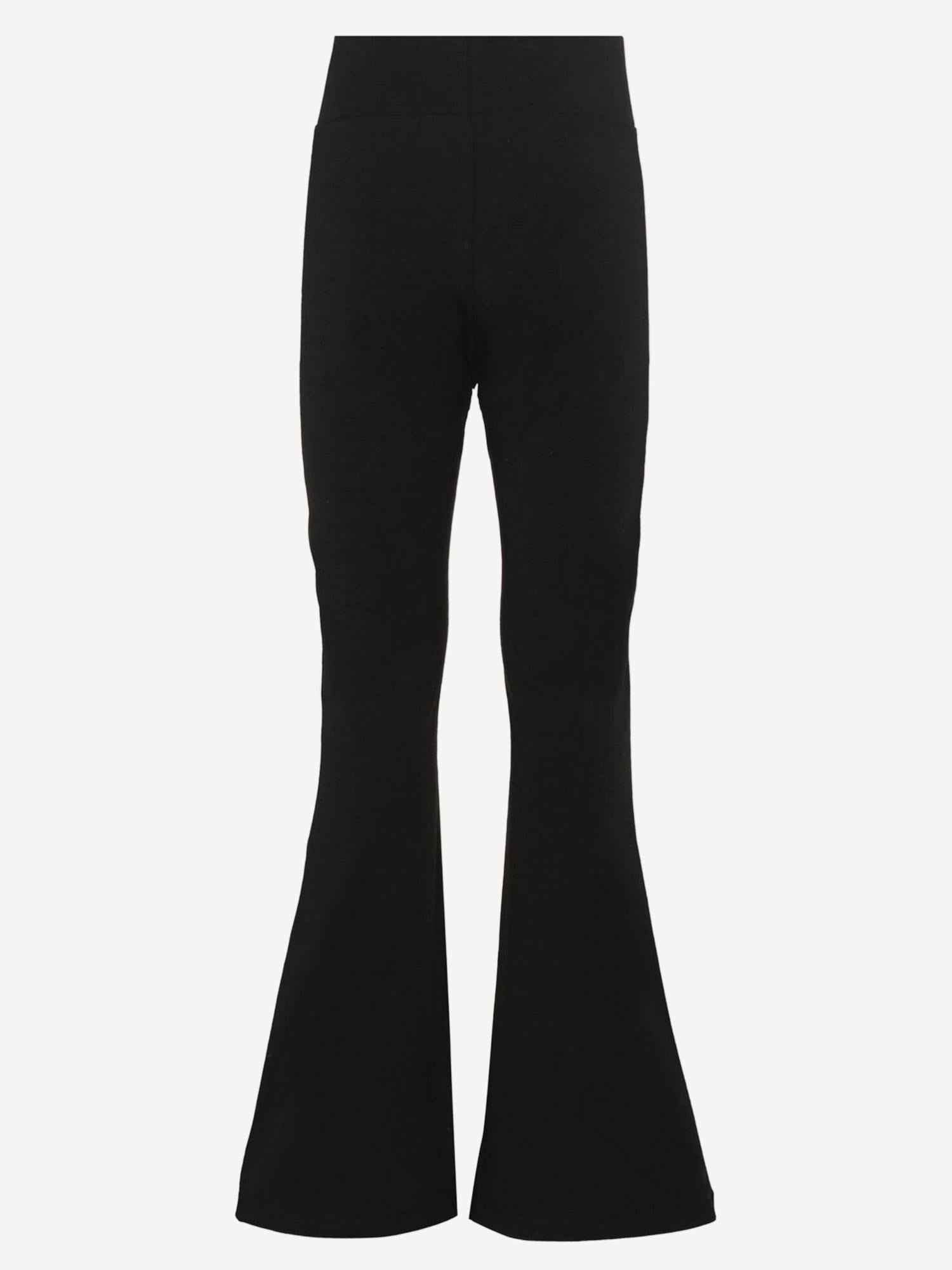 PANTALONI FLARED IN COTONE STRETCH CON LOGO S6MSJGPA071 11088 MSGM KIDS 