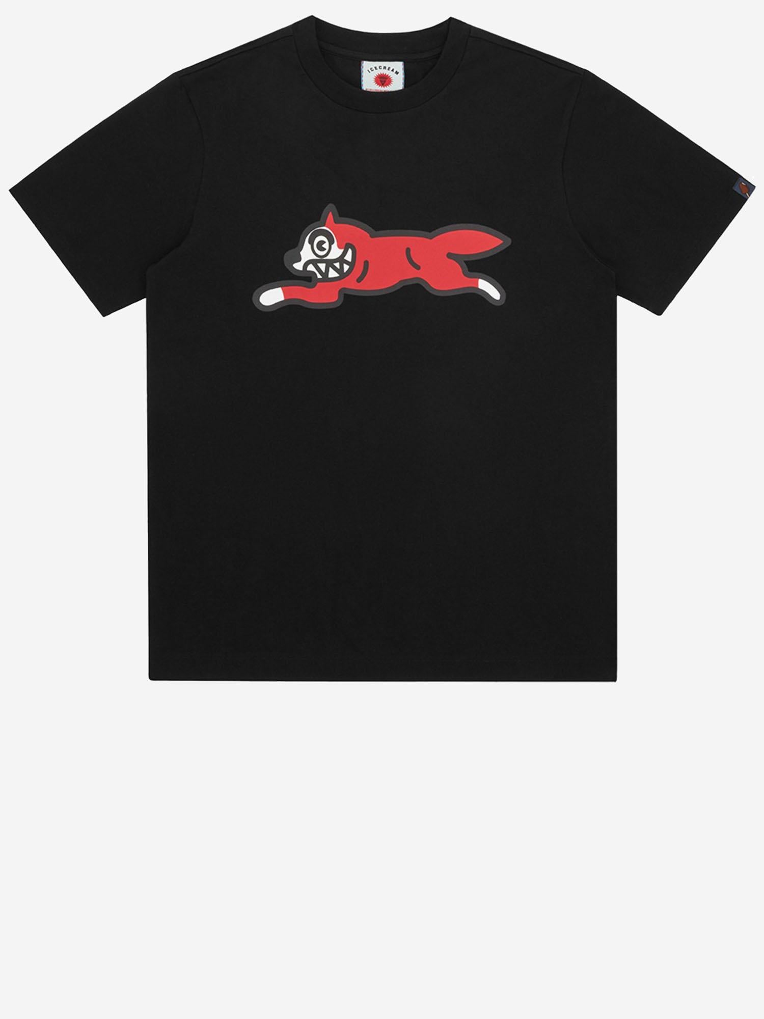 T-SHIRT IN COTONE CON LOGO ICWW26127 BLACK ICECREAM 