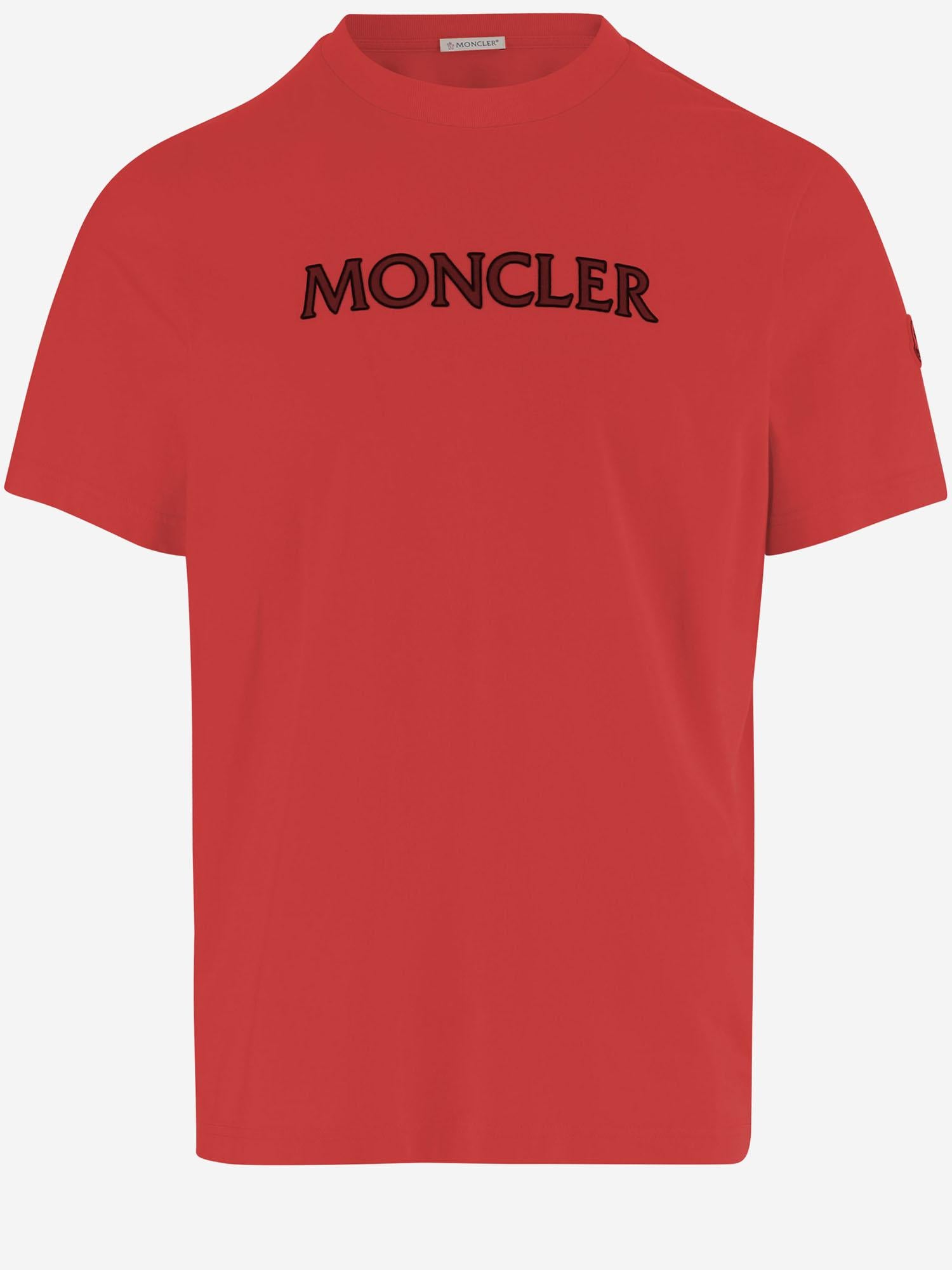 T-SHIRT IN COTONE CON LOGO 8C00075 89B8U455 MONCLER 