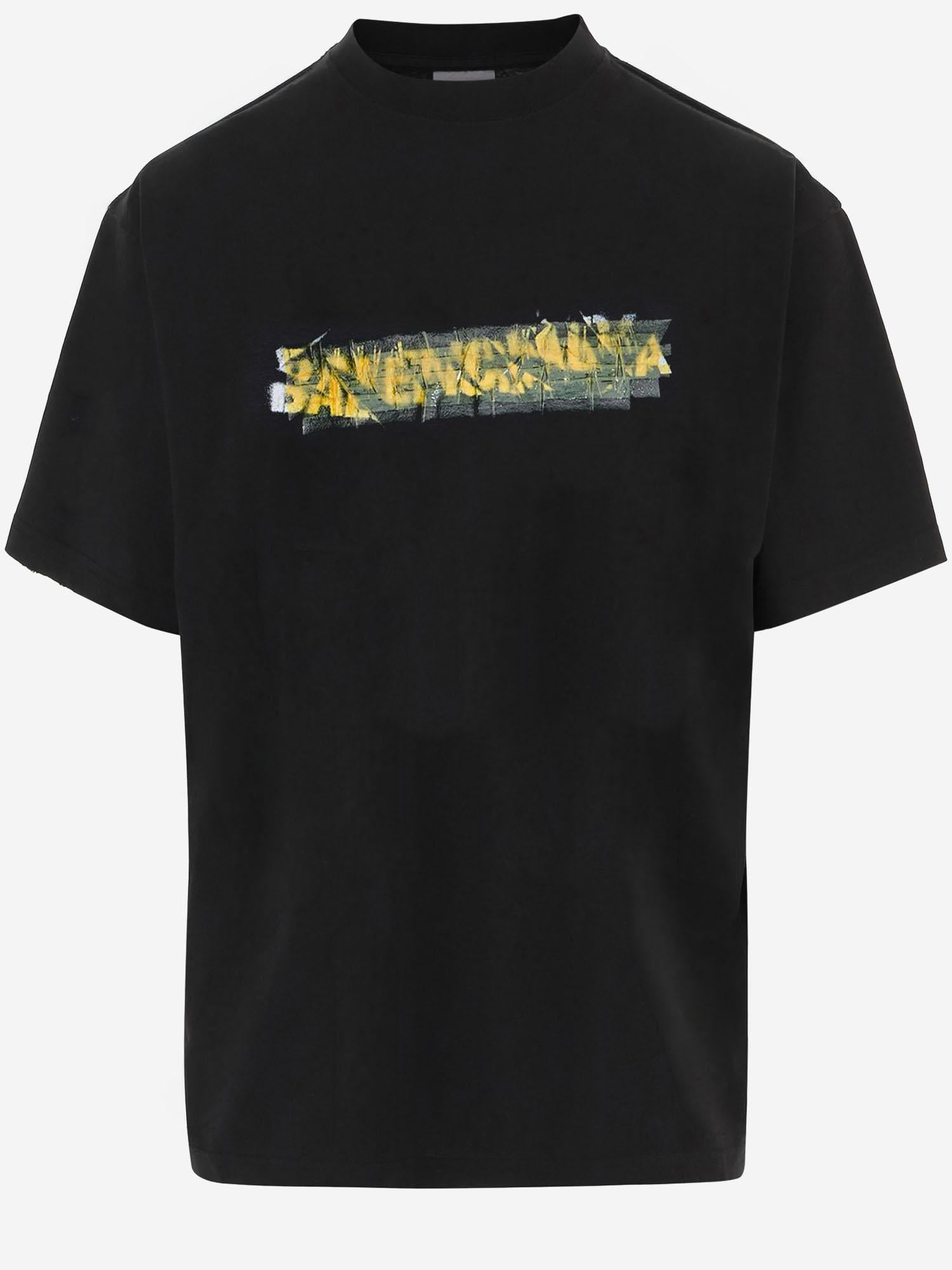 T-SHIRT IN COTONE CON LOGO 764235 TUVI61000 BALENCIAGA 