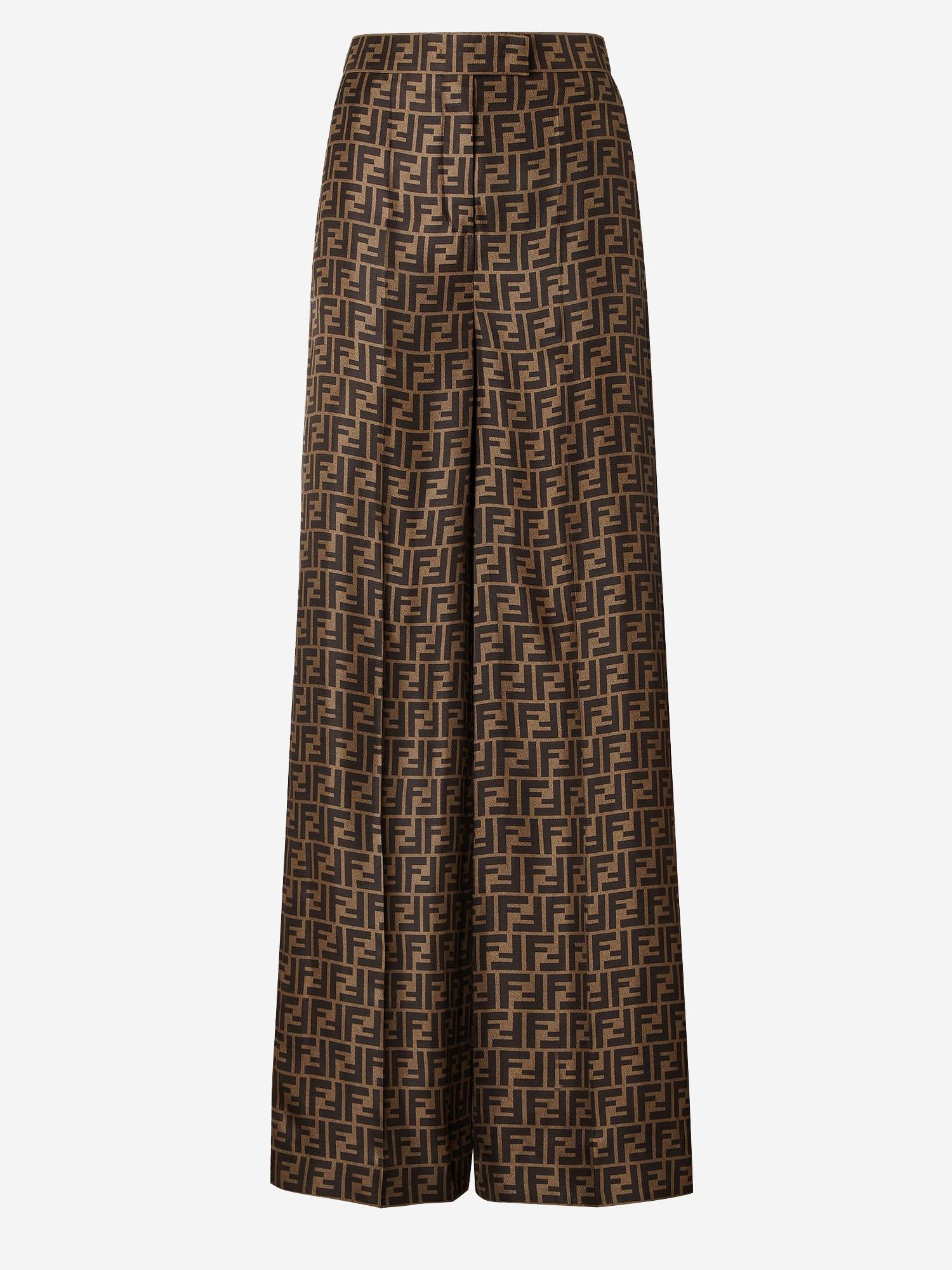 PANTALONI FF IN SETA FR6606 A8G3F118W FENDI 