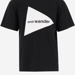 T-SHIRT IN MISTO COTONE CON LOGO 5746984076 010 AND WANDER 