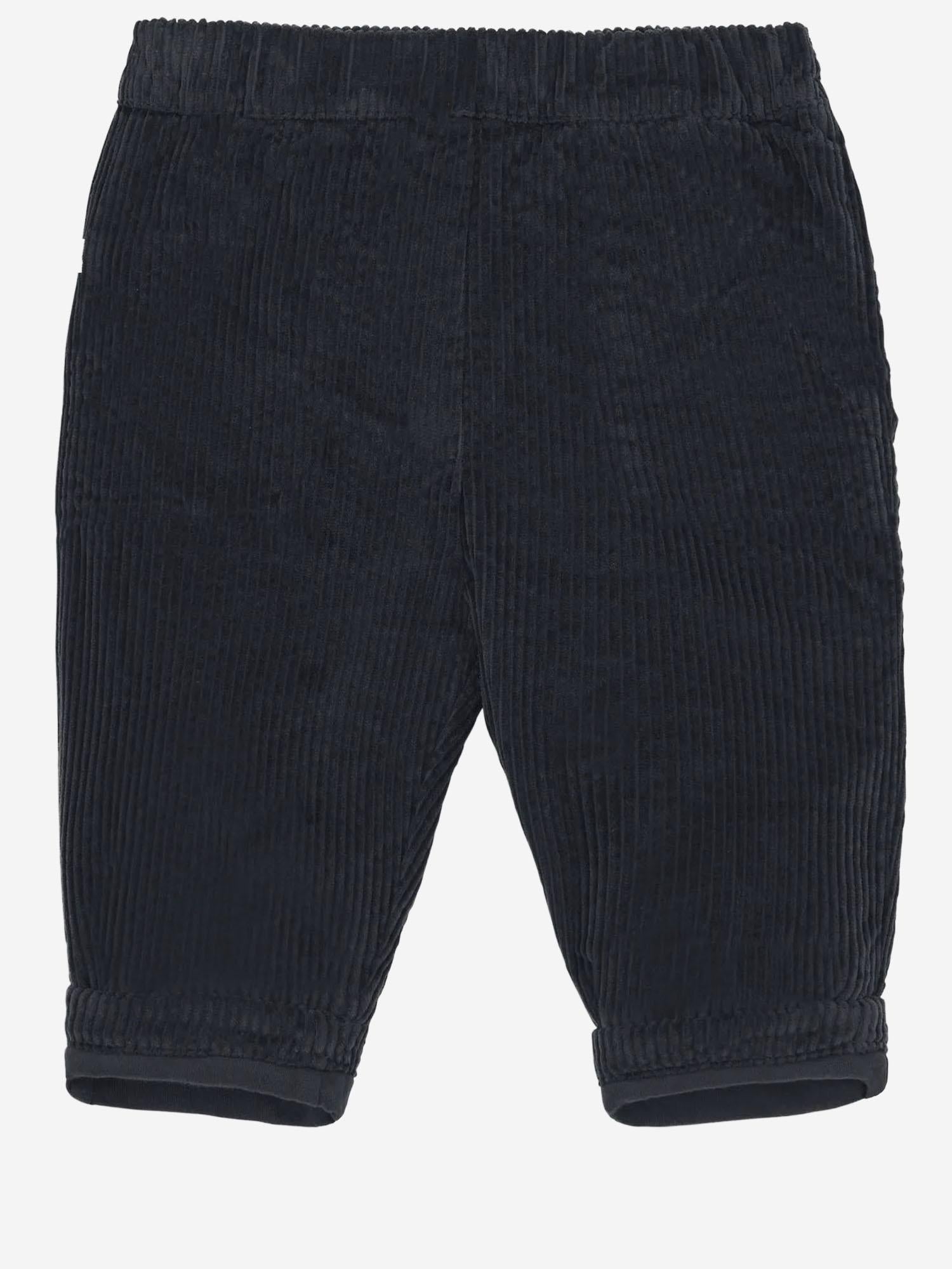 Pantaloni Louis in velluto di cotone 25W149 DARKBLUE 1+ IN THE FAMILY KIDS 