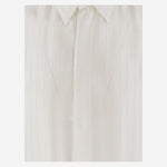 CAMICIA IN PIQUÉ DI SATIN A RIGHE 819096 Y2L919988 SAINT LAURENT 