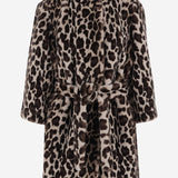 CAPPOTTO IN NYLON CON MOTIVO ANIMALIER EF81 LEO005 UNCOMMON 