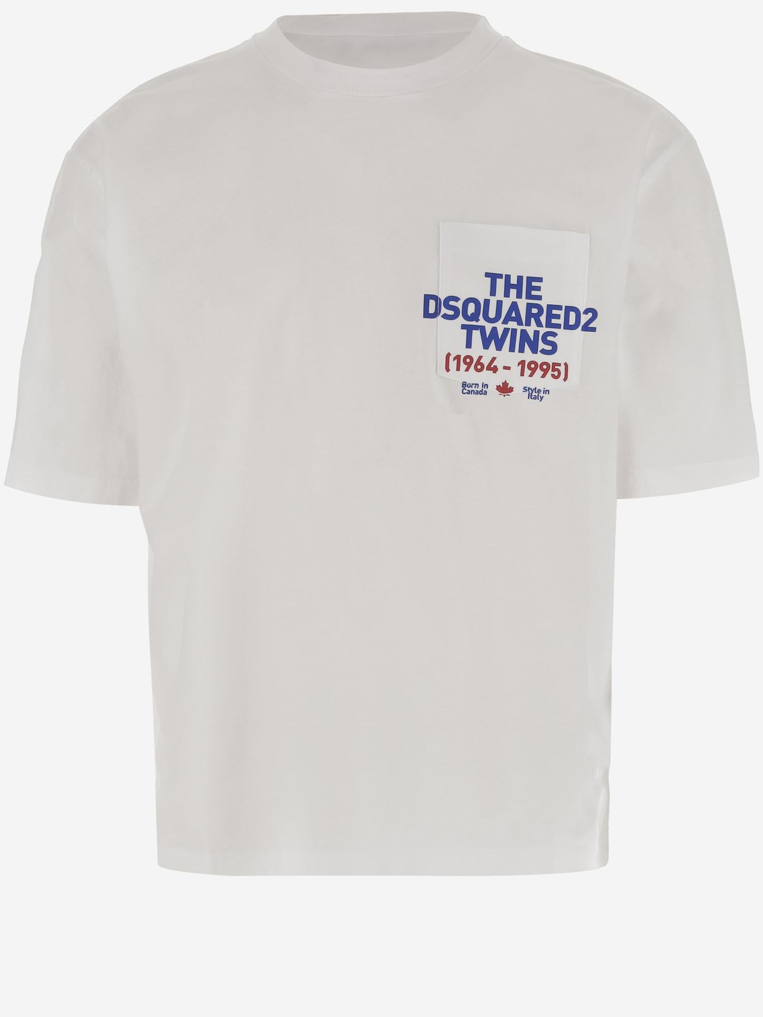T-SHIRT IN COTONE CON LOGO S74GD1407 S23009100 DSQUARED2 