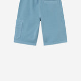 PANTALONI CORTI IN COTONE CON RICAMO LOGO 6200002 S0040V004A STONE ISLAND KIDS 