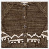 CARDIGAN IN LANA CON MOTIVO GRAFICO K1220W25 762 MISHA & PUFF KIDS 