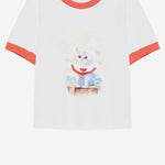 T-SHIRT IN COTONE CON LOGO S6MSJGTH016 184 MSGM KIDS 