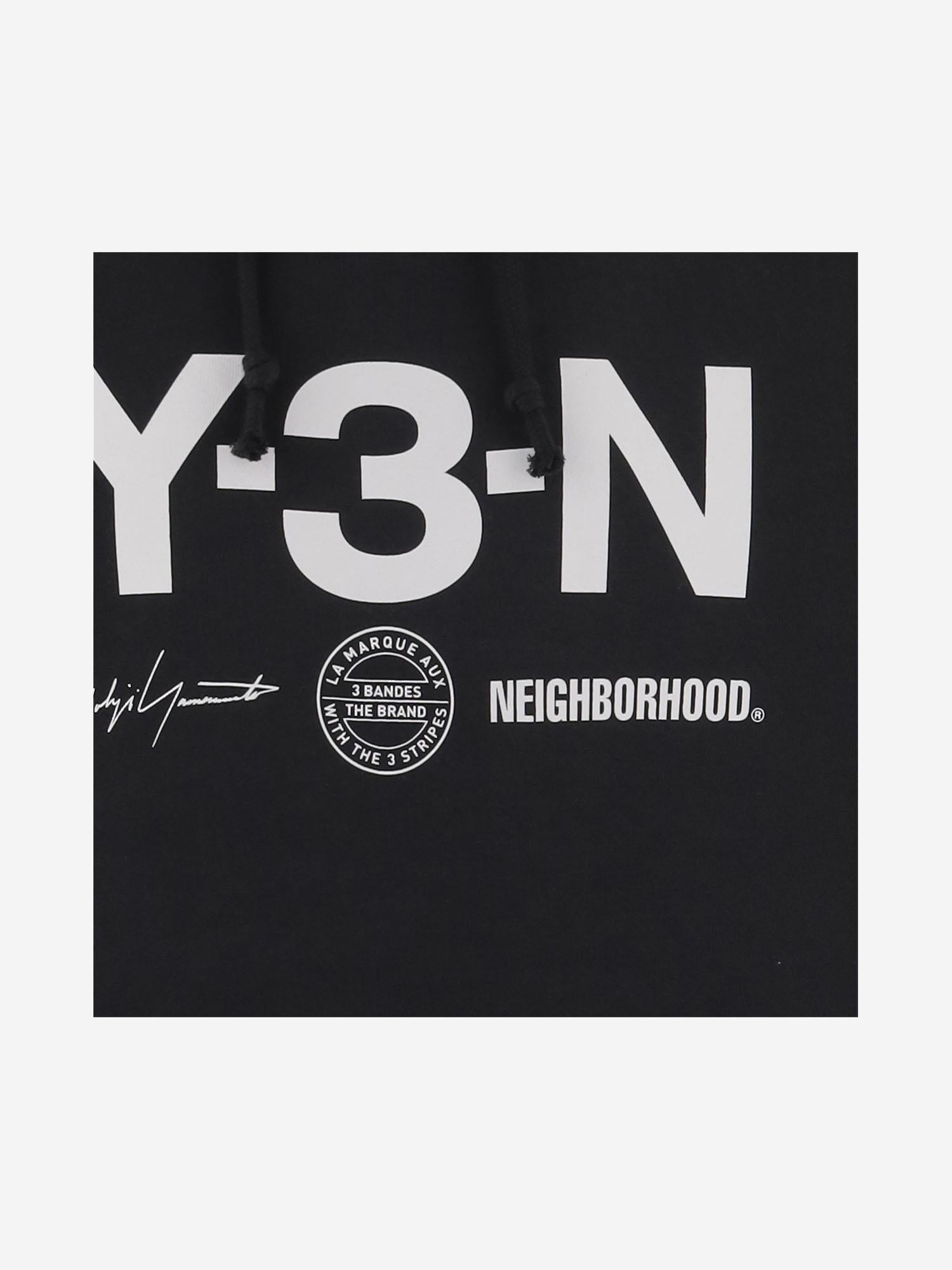 FELPA ADIDAS Y-3 X NEIGHBORHOOD X DAINESE IN COTONE JW7004 BLACK ADIDAS Y3 X NBDH X DAINESE 