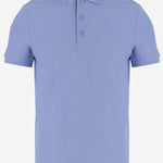 POLO IN COTONE CON LOGO 8126924 CORNFLOWERBLUE BURBERRY 
