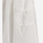 GONNA IN COTONE E LINO CON TASCHE FRONTALI MG2592 163MF0009 MIU MIU 