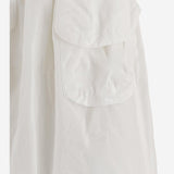 GONNA IN COTONE E LINO CON TASCHE FRONTALI MG2592 163MF0009 MIU MIU 