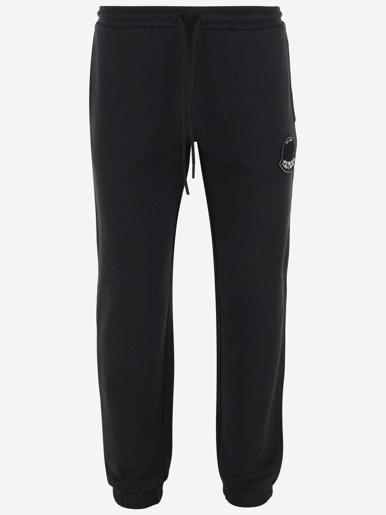 PANTALONI JOGGING IN COTONE CON LOGO 8H00005 89AZU998 MONCLER 