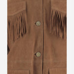 Giacca con frange in pelle scamosciata UN05 RSC375 UNCOMMON 