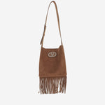 BORSA A SPALLA VALENTINO GARAVANI NELLCÔTE IN SUEDE CON FRANGE 6Y2B0D26SZX RG8 VALENTINO GARAVANI 